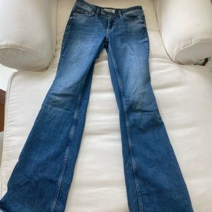 Free People Low-Rise Flare Jeans